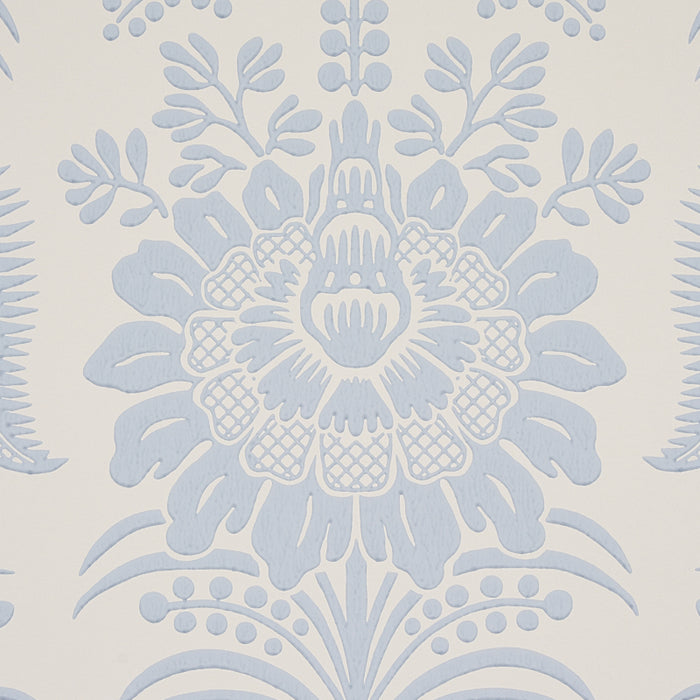 Schumacher Greta Ivory Wallpaper Sample 5012720