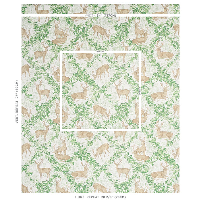 Schumacher Woburn Meadow Forest Wallpaper Sample 5012731