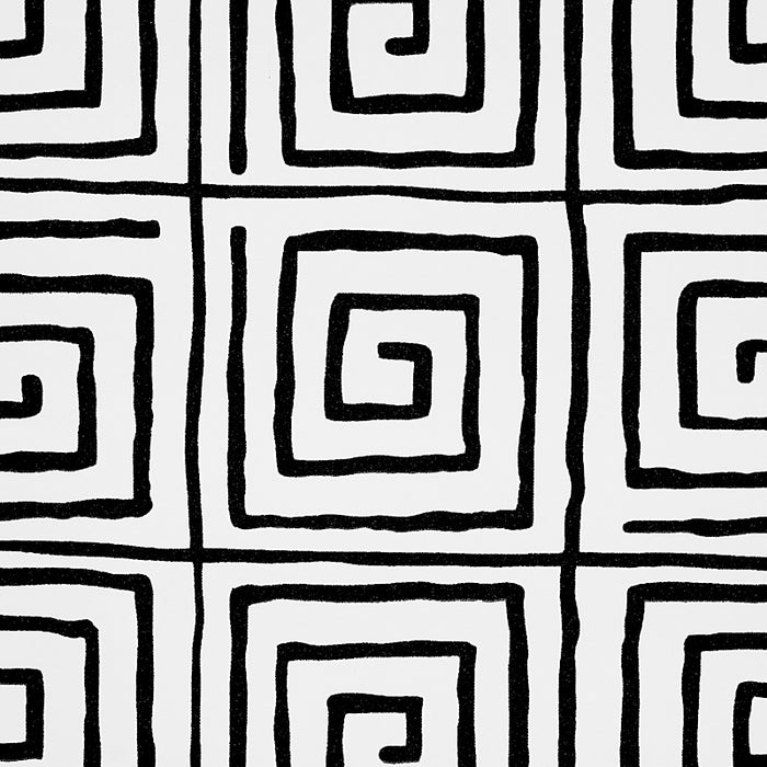 Schumacher Trousdale Black Wallpaper Sample 5012810