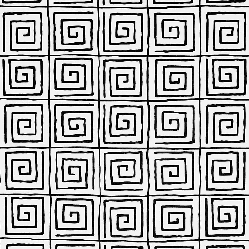 Schumacher Trousdale Black Wallpaper Sample 5012810