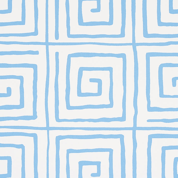 Schumacher Trousdale Aqua Wallpaper 5012812