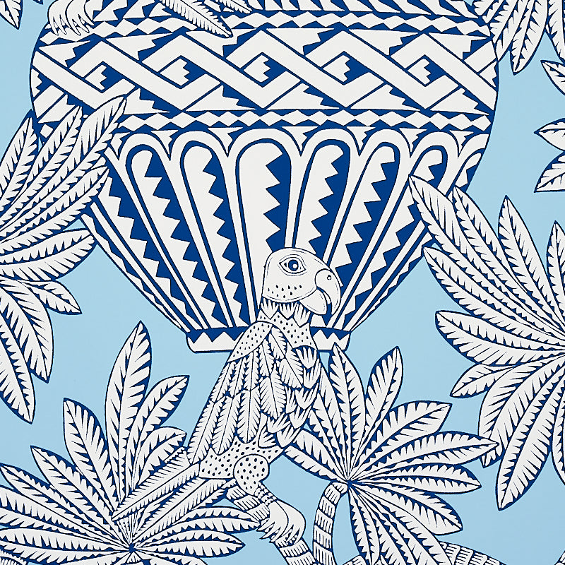 Schumacher Santarem Sky Wallpaper Sample 5012820