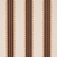 Schumacher Etruscan Stripe Brown Wallpaper 5012850