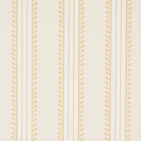 Schumacher Etruscan Stripe Ivory & Ochre Wallpaper 5012851