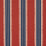Schumacher Etruscan Stripe Red & Blue Wallpaper 5012852