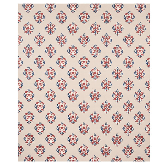 Schumacher Constantine Red & Blue Wallpaper Sample 5012882