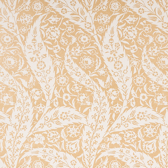 Schumacher Saz Paisley Ochre Wallpaper Sample 5012900