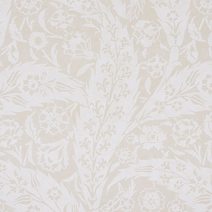 Schumacher Saz Paisley Ivory Wallpaper Sample 5012901
