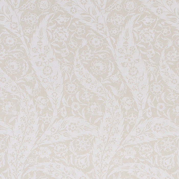 Schumacher Saz Paisley Ivory Wallpaper Sample 5012901