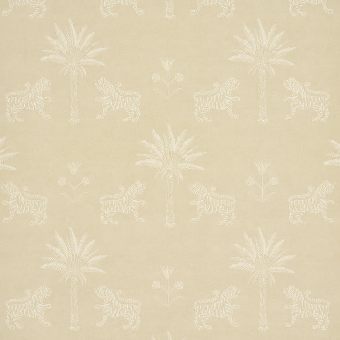 Schumacher Tiger Palm Silhouette Mistral Sand Wallpaper 5012923