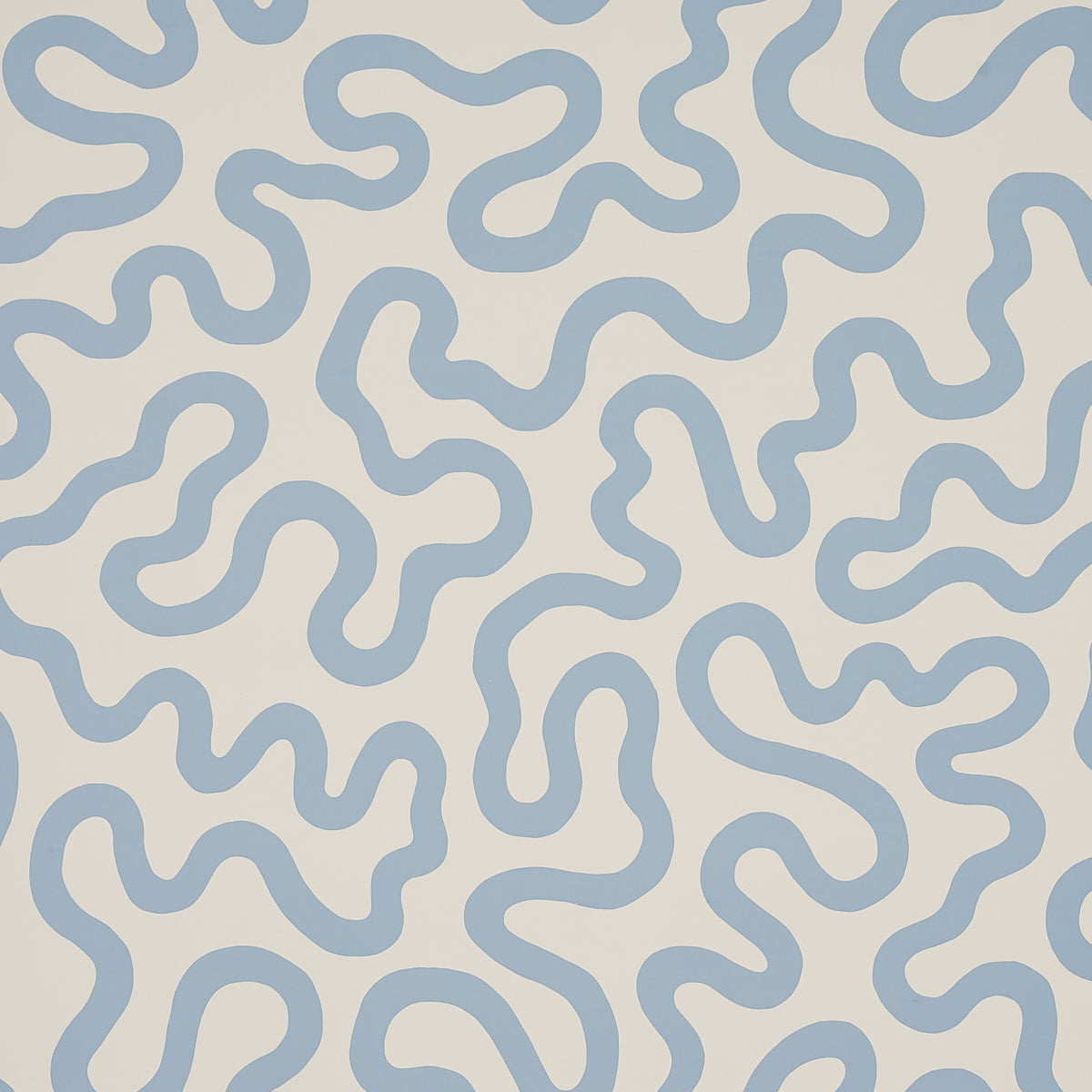 Schumacher Riley Sky On Ivory Wallpaper Sample 5012931
