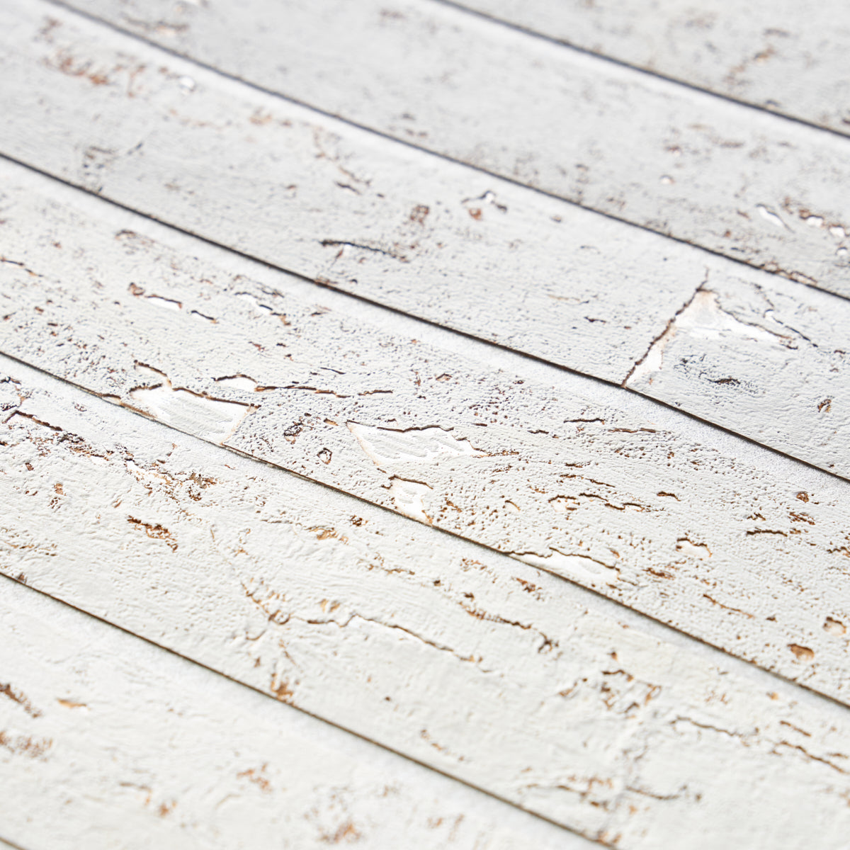 Schumacher Cork Herringbone White Wallpaper Sample 5013010