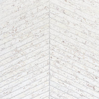 Schumacher Cork Herringbone White Wallpaper 5013010