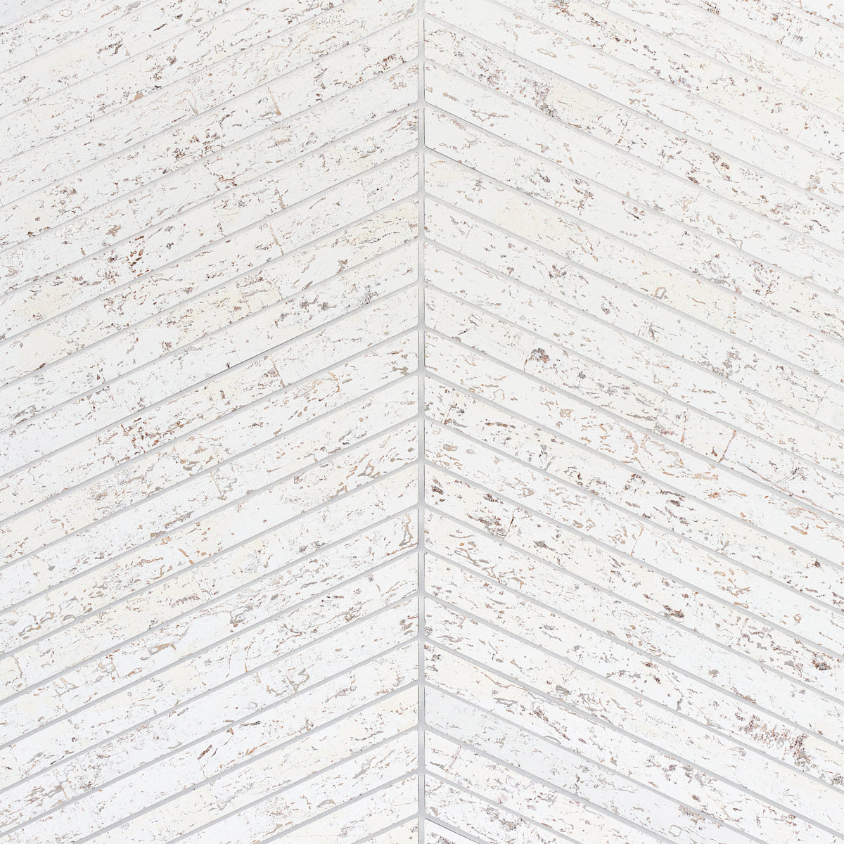 Schumacher Cork Herringbone White Wallpaper 5013010