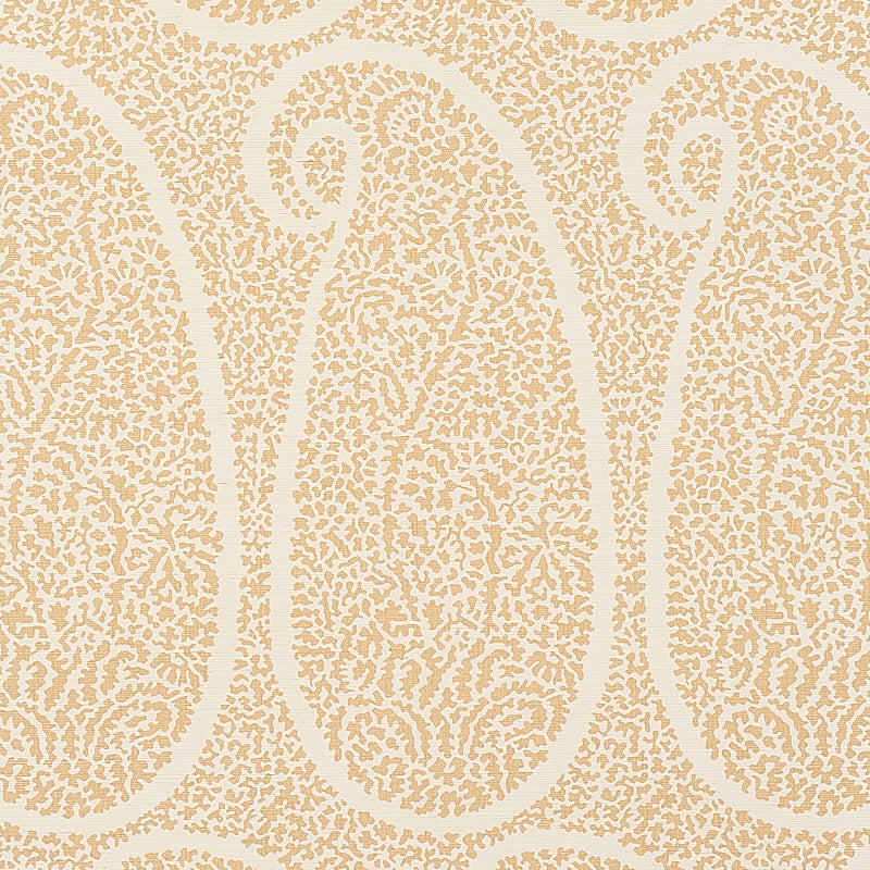 Schumacher Ambala Paisley Sisal Straw Wallpaper Sample 5013033