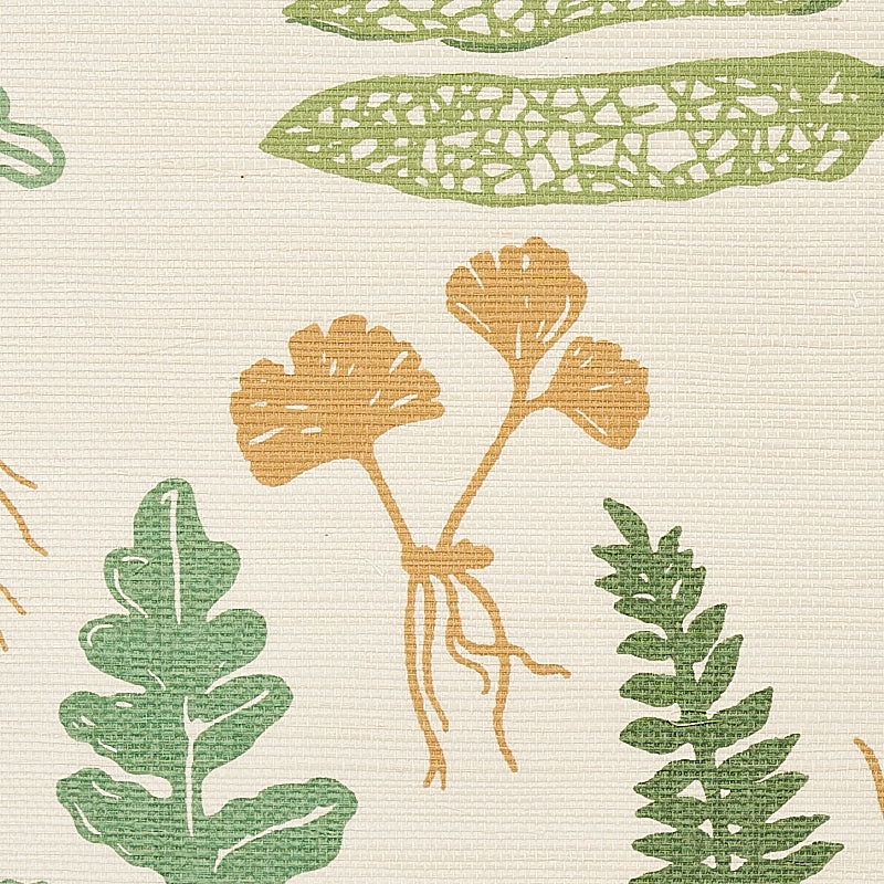 Schumacher Halcott Sisal Forest Wallpaper Sample 5013060