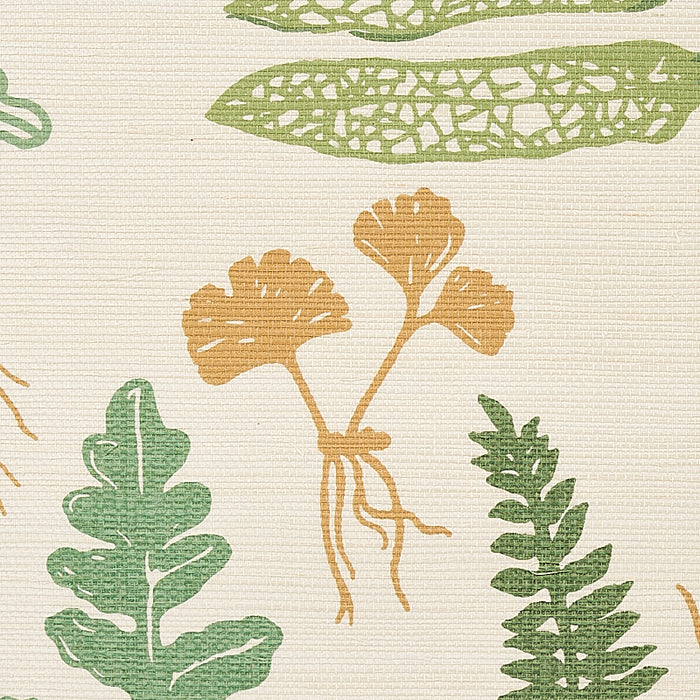 Schumacher Halcott Sisal Forest Wallpaper Sample 5013060