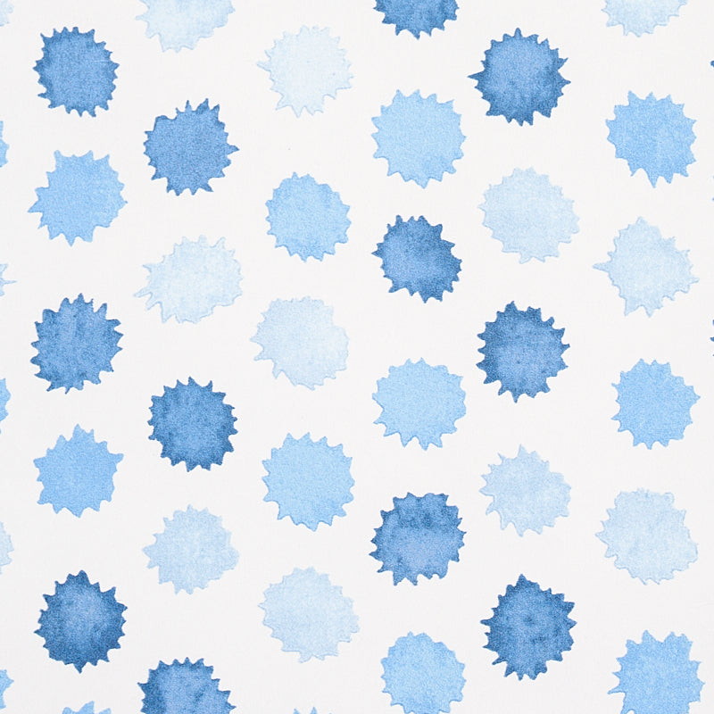 Schumacher Mini Bursts Blues Wallpaper Sample 5013100