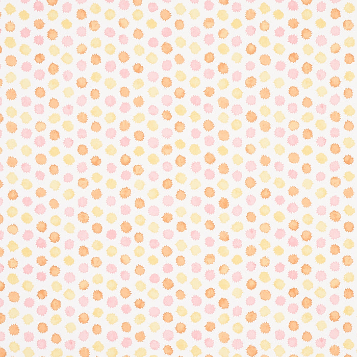 Schumacher Mini Bursts Yellow & Pink Wallpaper Sample 5013101