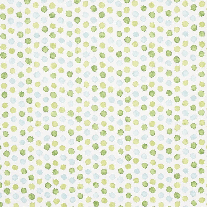 Schumacher Mini Bursts Green & Blue Wallpaper Sample 5013102