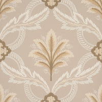 Schumacher Front Waltz Taupe Wallpaper 5013153