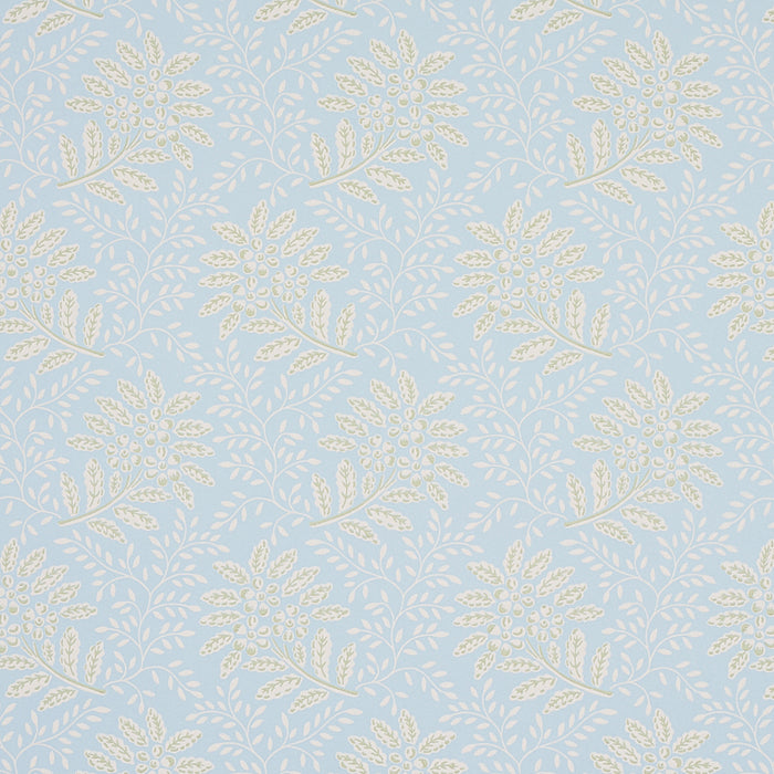 Schumacher Secret Garden Light Blue Wallpaper Sample 5013171