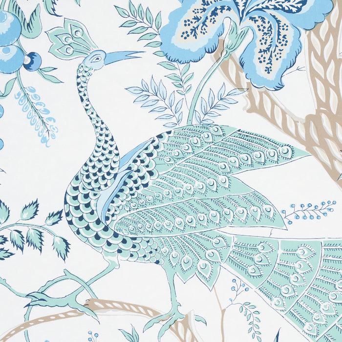 Schumacher Aveline Seaglass Wallpaper Sample 5013190