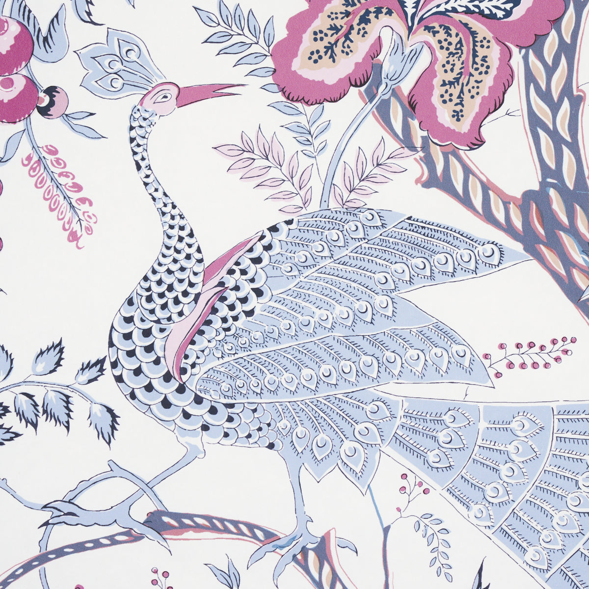 Schumacher Aveline Lilac Wallpaper Sample 5013191