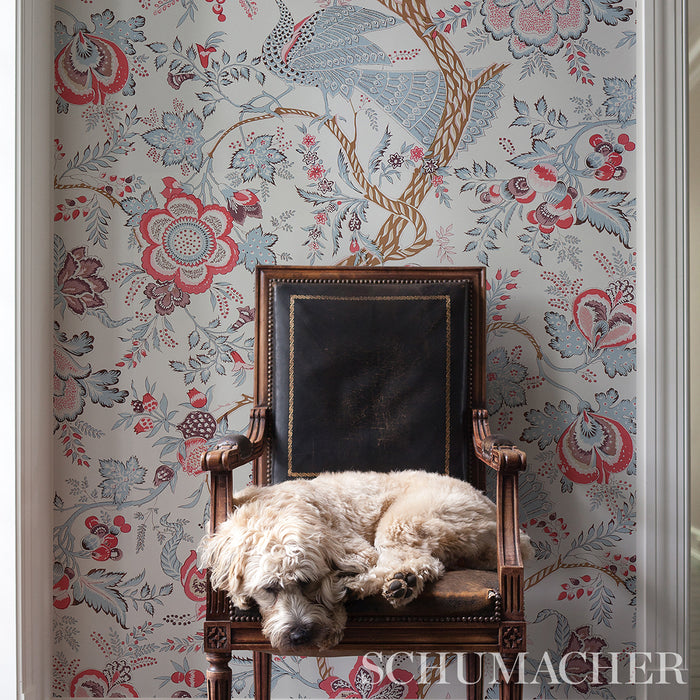Schumacher Aveline Rose Wallpaper Sample 5013192