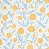 Schumacher Mirabelle Yellow & Sky Wallpaper 5013200