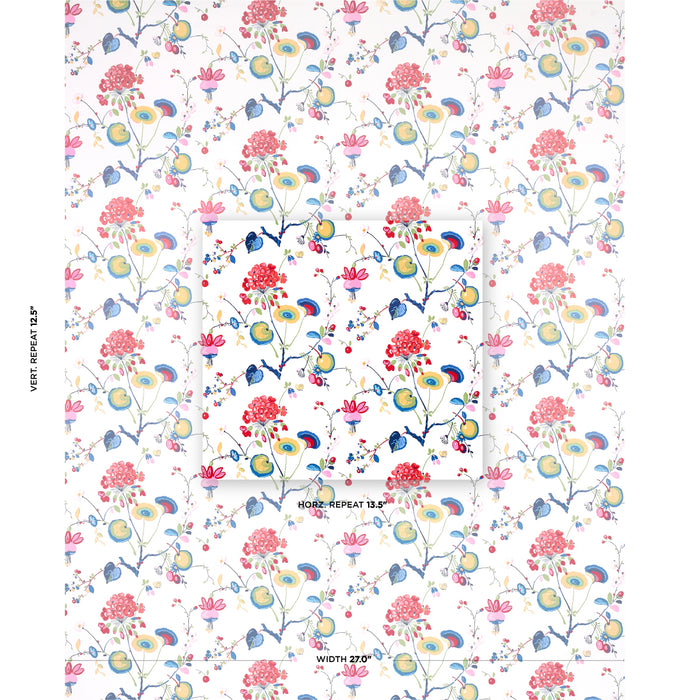 Schumacher Vasily Multi Wallpaper Sample 5013211