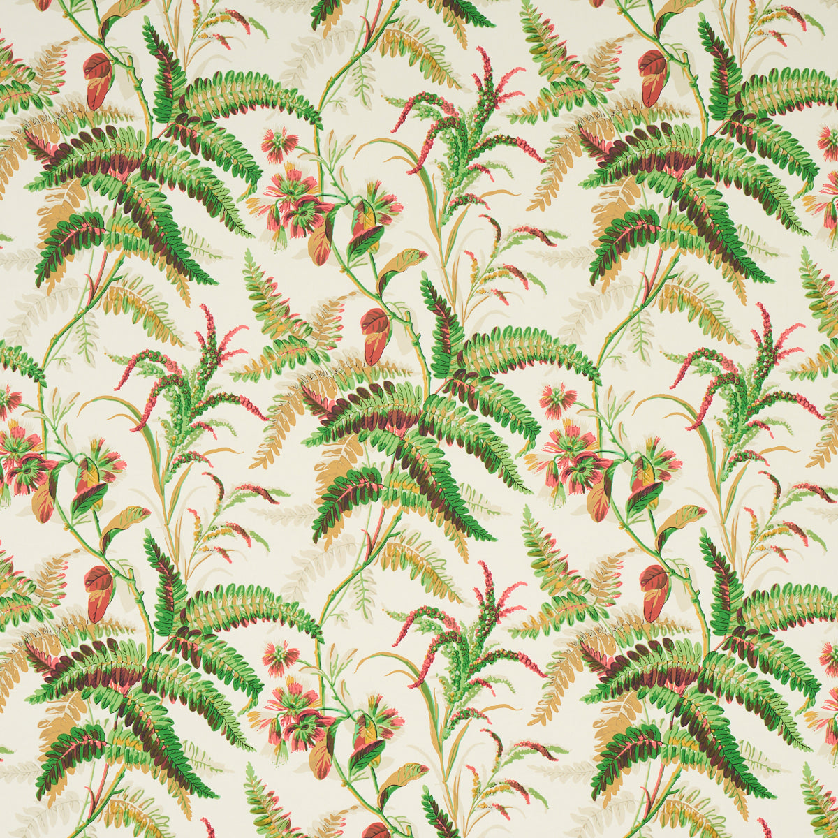 Schumacher Myers Fern Document Wallpaper Sample 5013232