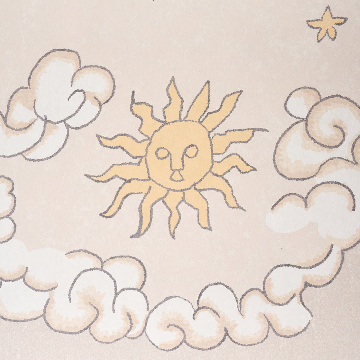 Schumacher Chaucer's Forest Panel Set Alabaster Wallpaper Sample 5013291