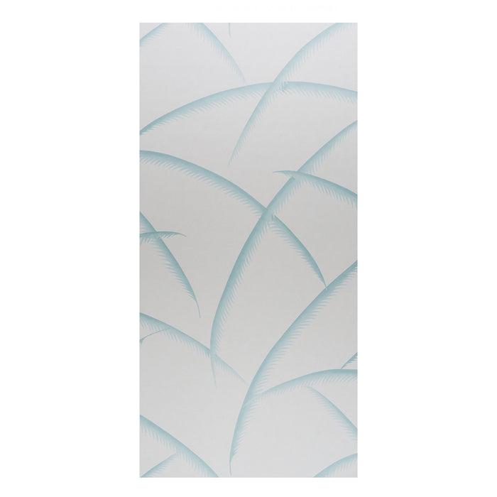 Schumacher Deco Palms Seaglass Wallpaper Sample 5013300