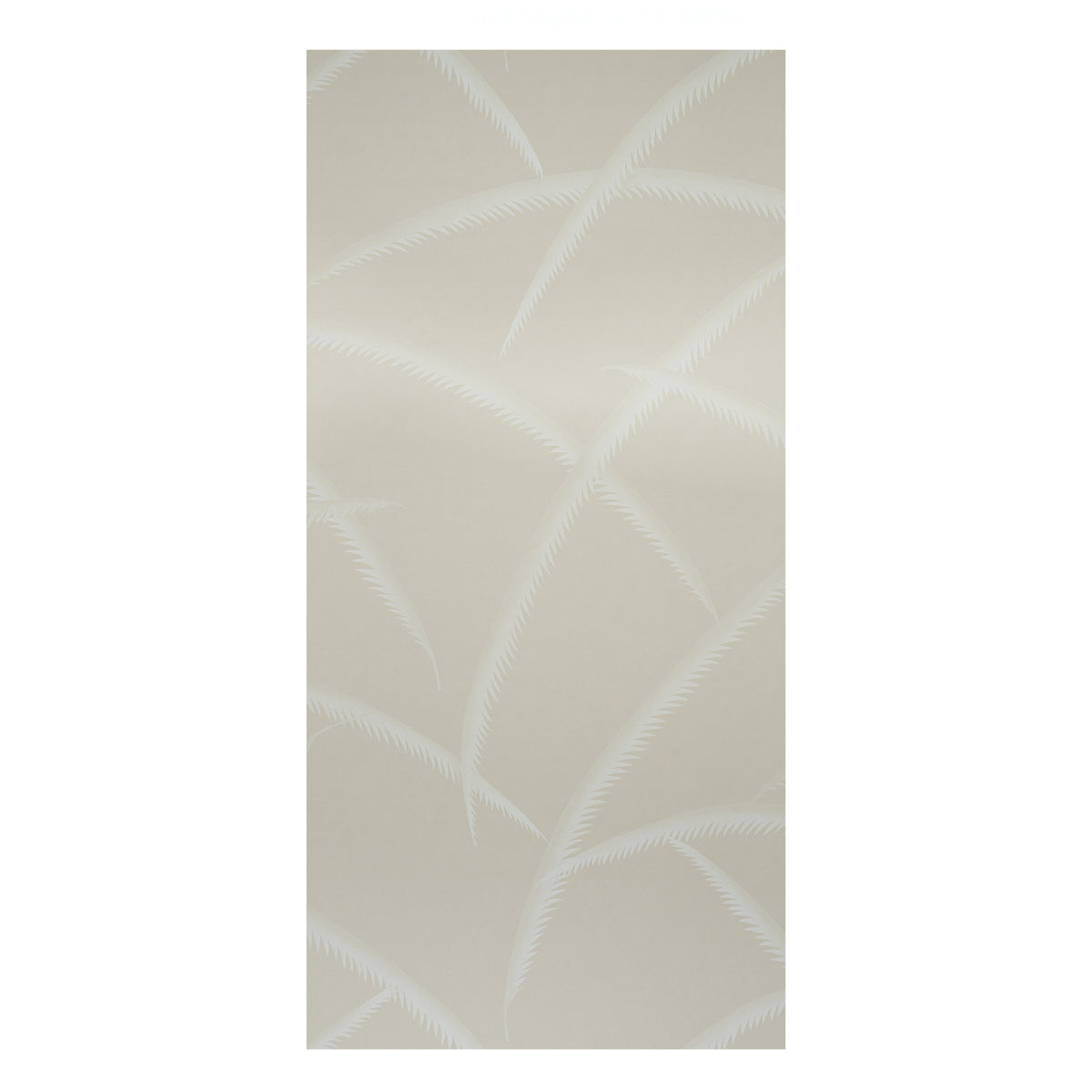 Schumacher Deco Palms Ivory On Natural Wallpaper Sample 5013303