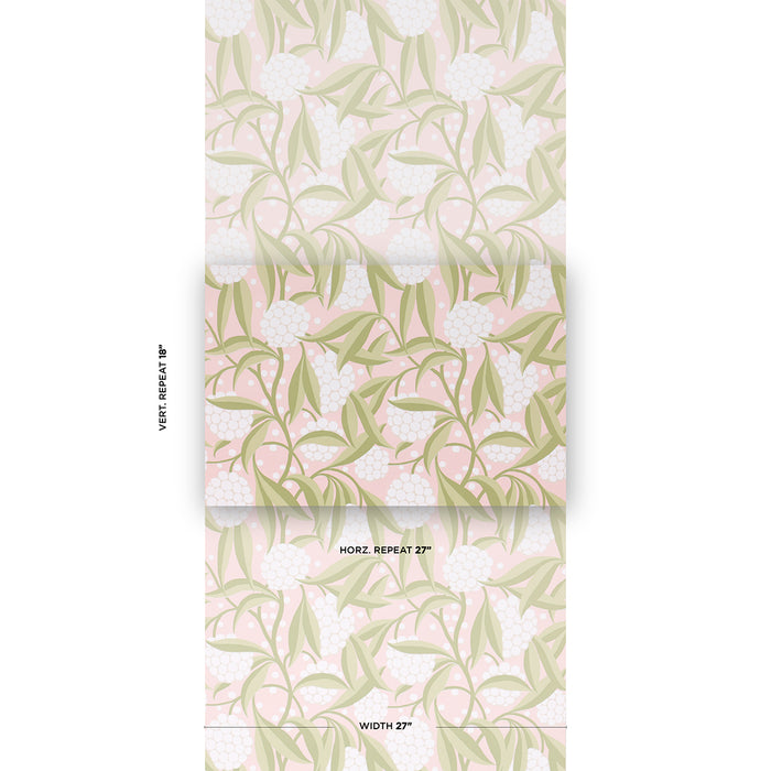 Schumacher Rubus Blush Wallpaper 5013330