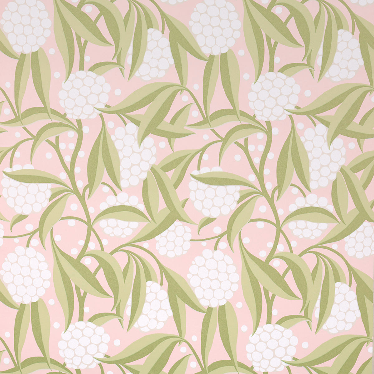 Schumacher Rubus Blush Wallpaper Sample 5013330