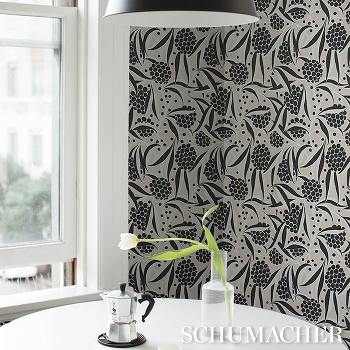 Schumacher Rubus Stone Wallpaper Sample 5013333