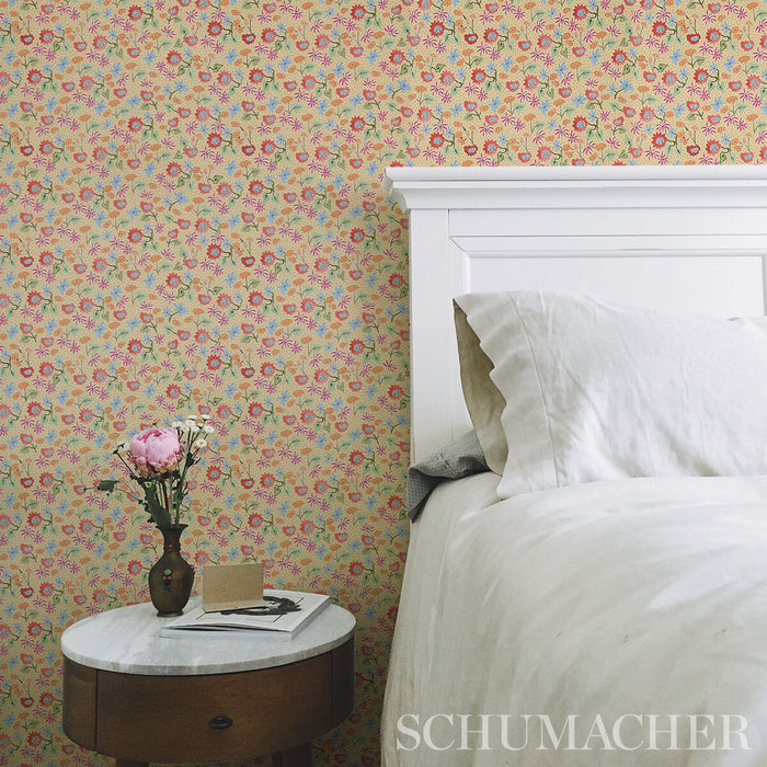 Schumacher Calico Giverny Wallpaper Sample 5013501