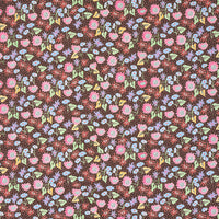 Schumacher Calico Multi On Brown Wallpaper 5013502