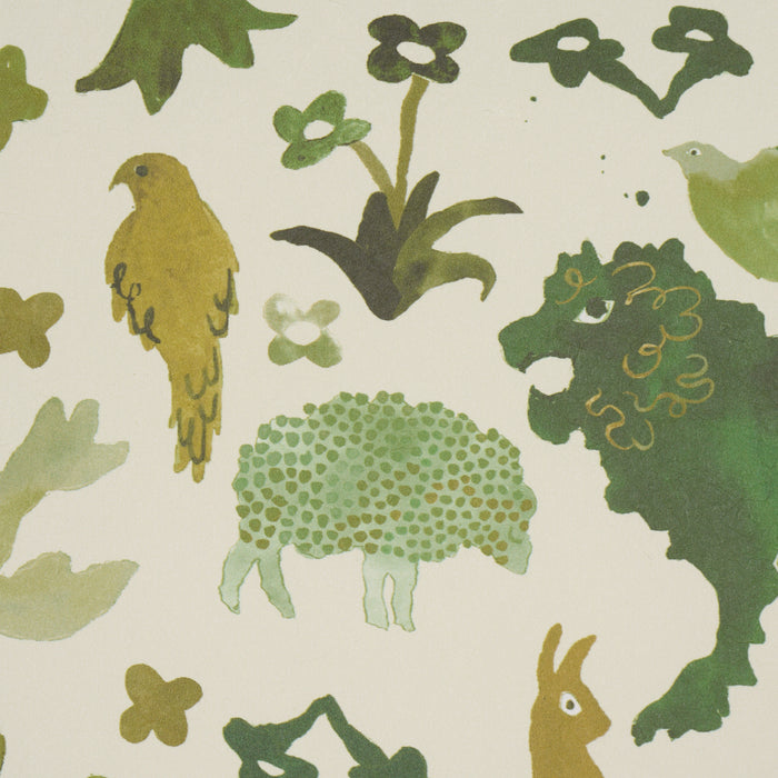 Schumacher Beasts Green Wallpaper 5013533
