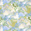 Schumacher Daisy Chain Green And Blue Wallpaper Sample 5013552