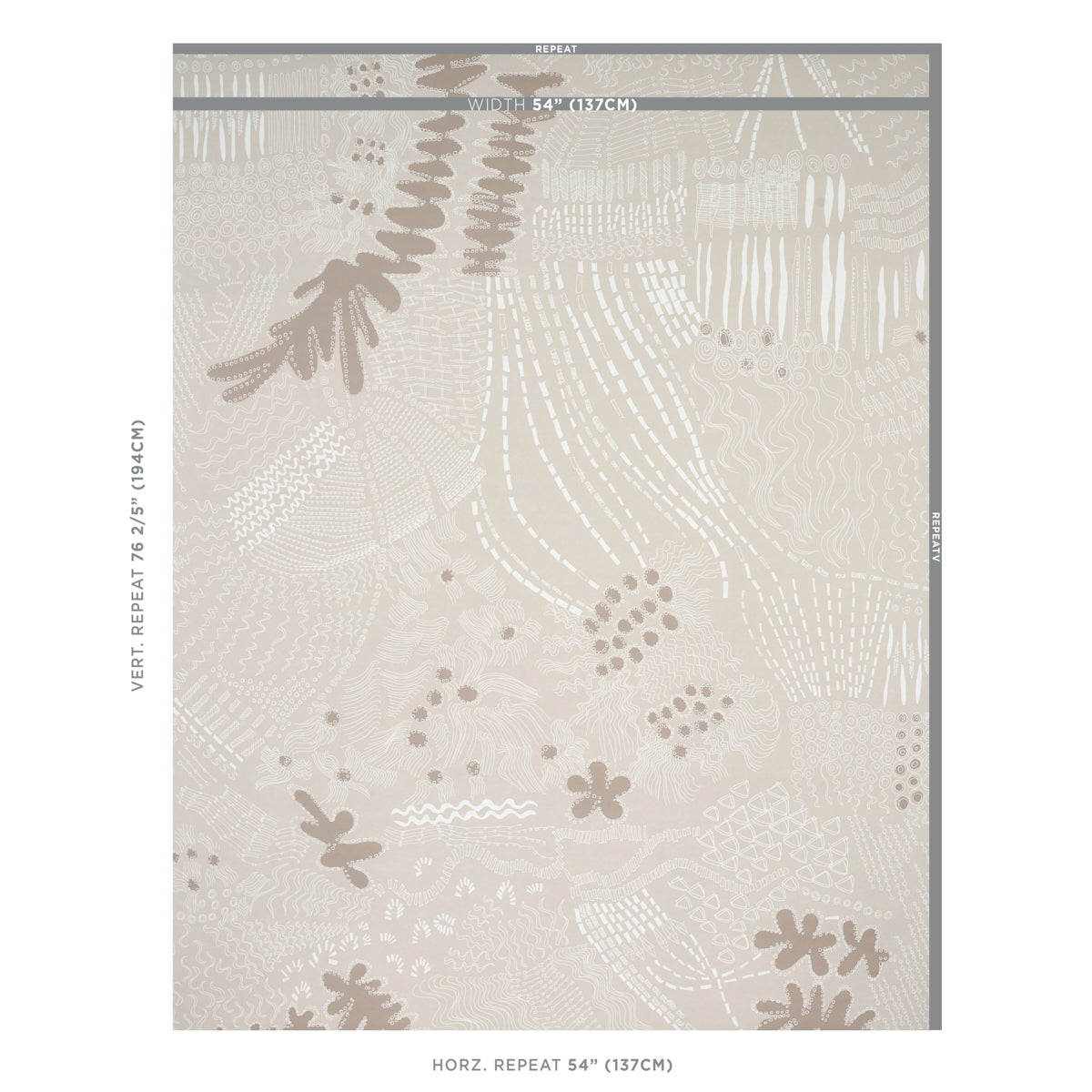 Schumacher Haven Light Neutral Wallpaper Sample 5013560
