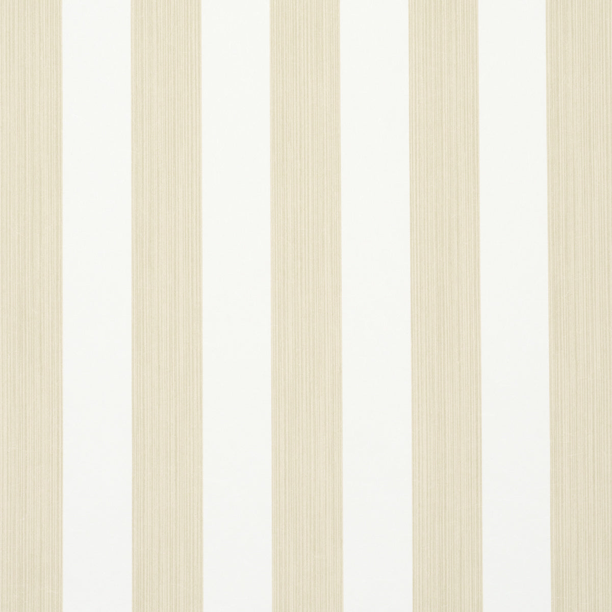 Schumacher Edwin Stripe Medium Straw Wallpaper Sample 5013611