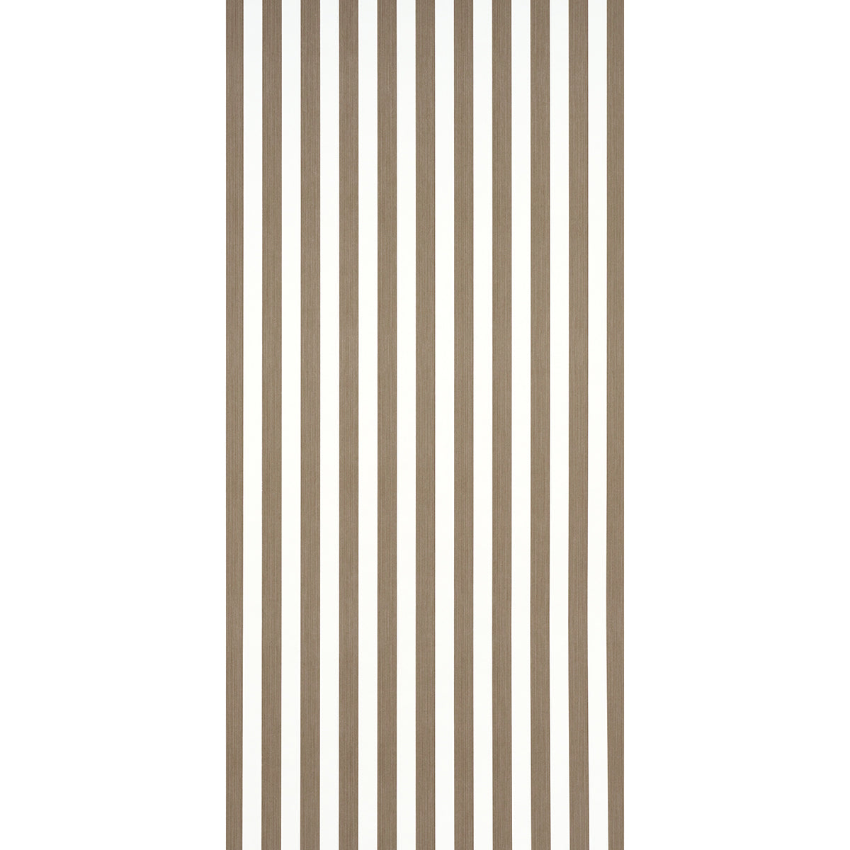 Schumacher Edwin Stripe Medium Mocha Wallpaper Sample 5013612