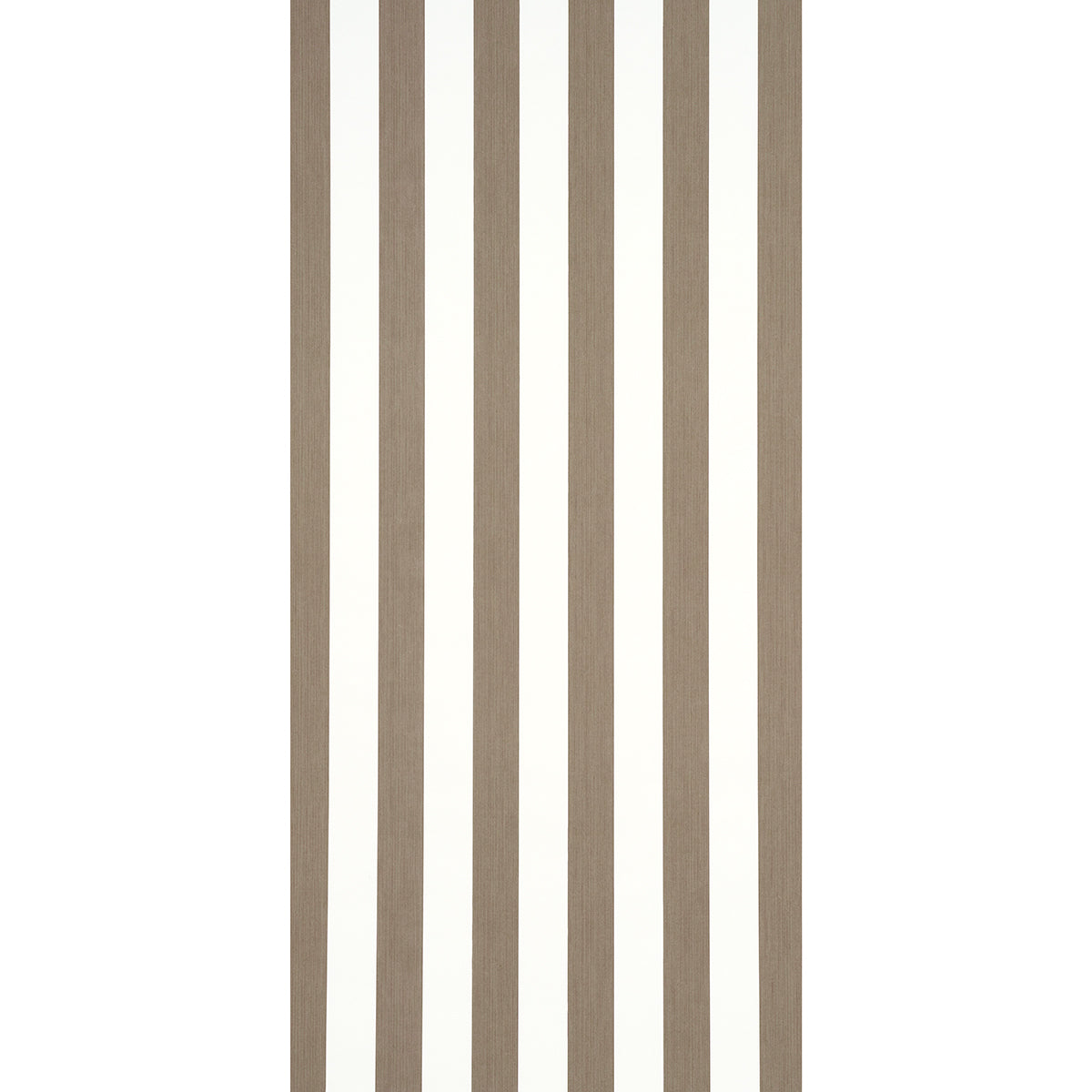 Schumacher Edwin Stripe Wide Mocha Wallpaper Sample 5013621