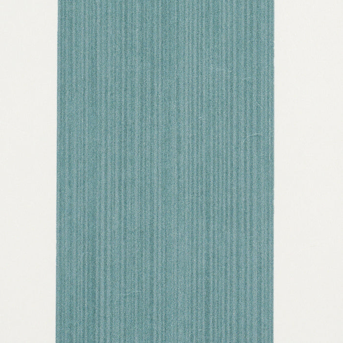 Schumacher Edwin Stripe Wide Teal Wallpaper 5013623
