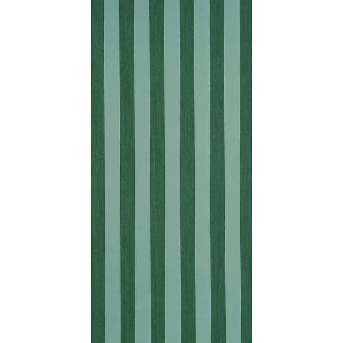 Schumacher Edwin Stripe Wide Dark Green Wallpaper Sample 5013624