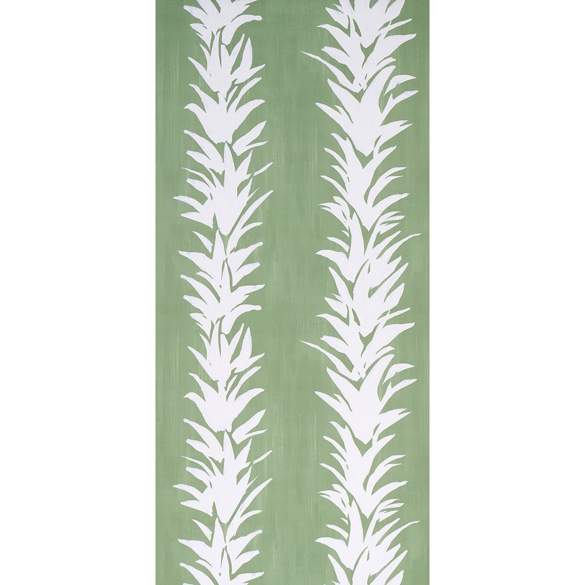 Schumacher White Lotus Soft Green Wallpaper Sample 5013660