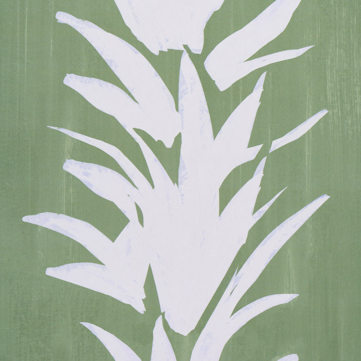 Schumacher White Lotus Soft Green Wallpaper Sample 5013660